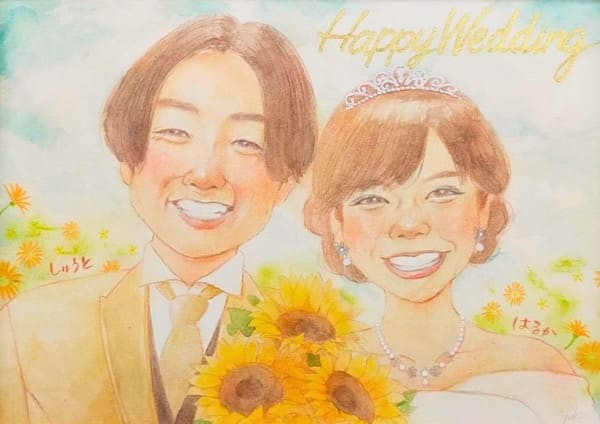 似顔絵ウェルカムボード