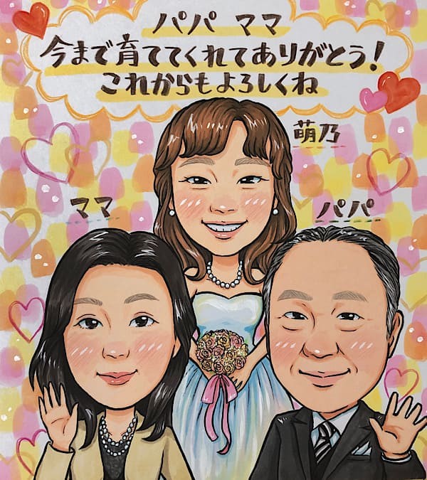 似顔絵サンクスボード